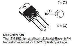 Транзистор TIP35C 100V 25A TO-218 ДК-36 фото
