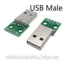 Плата-адаптер USB A-type (male) - DIP ДК-232 фото